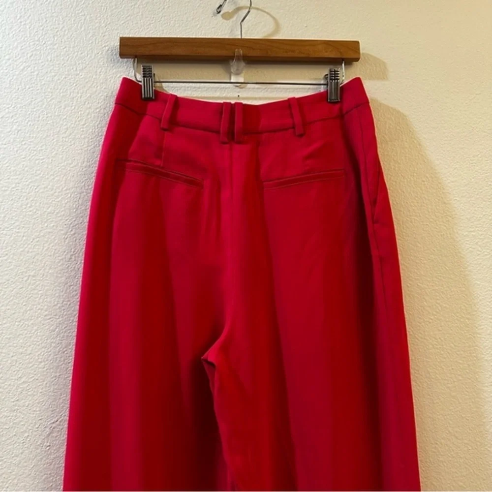 L'Academie Alise Trouser in Fuchsia Pink Size M High Rise Wide‎ Leg NWT